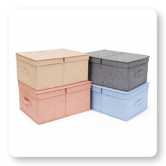 Vikbar låda för smart förvaring