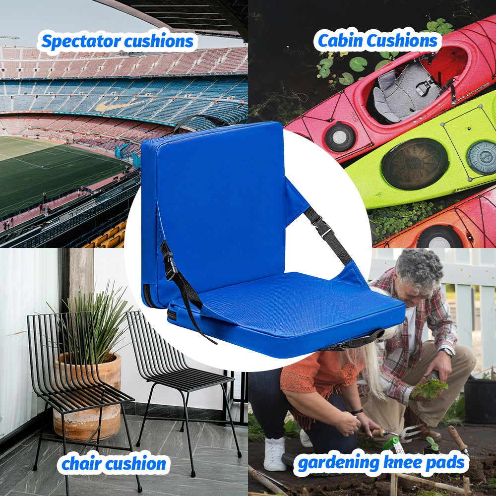 Outdoor Portable Folding Seat Cushion For Stadium Seating