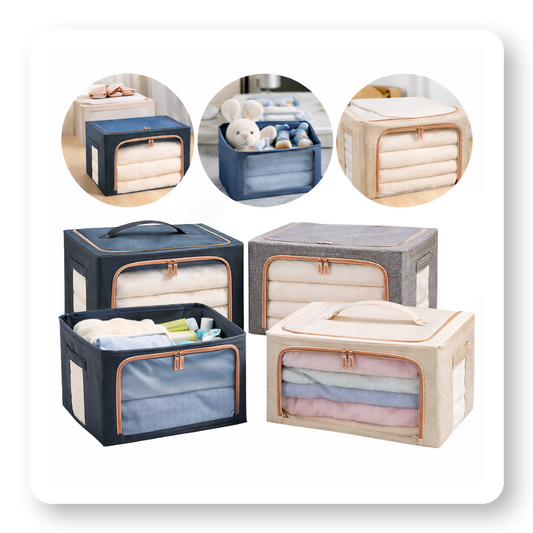 Förvaringslåda med fönster